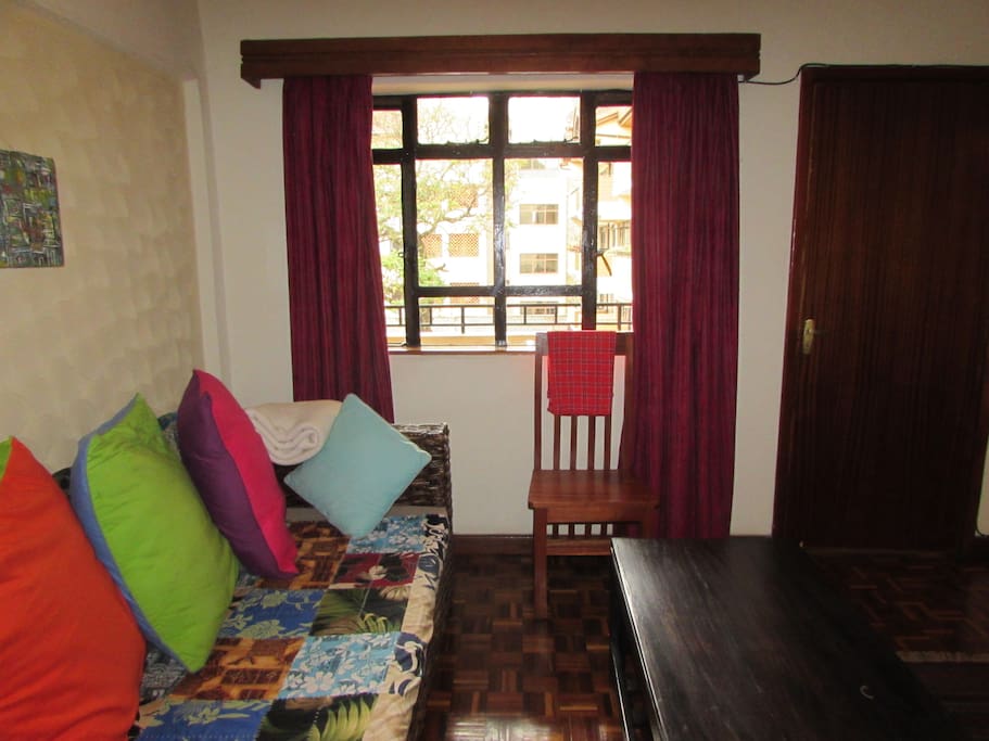 Door leading to the front balcony
