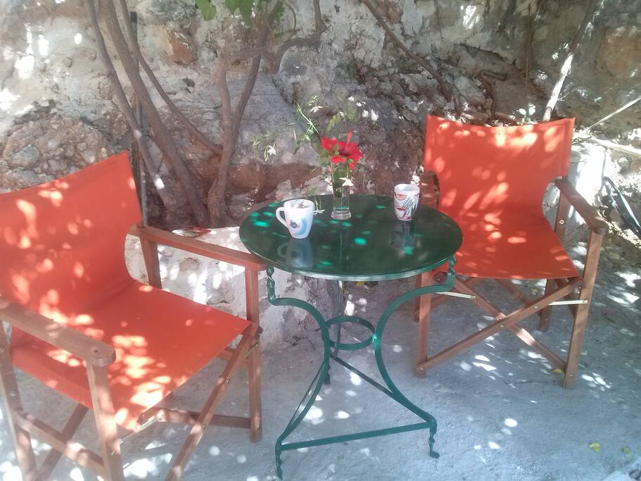 The morning coffee area