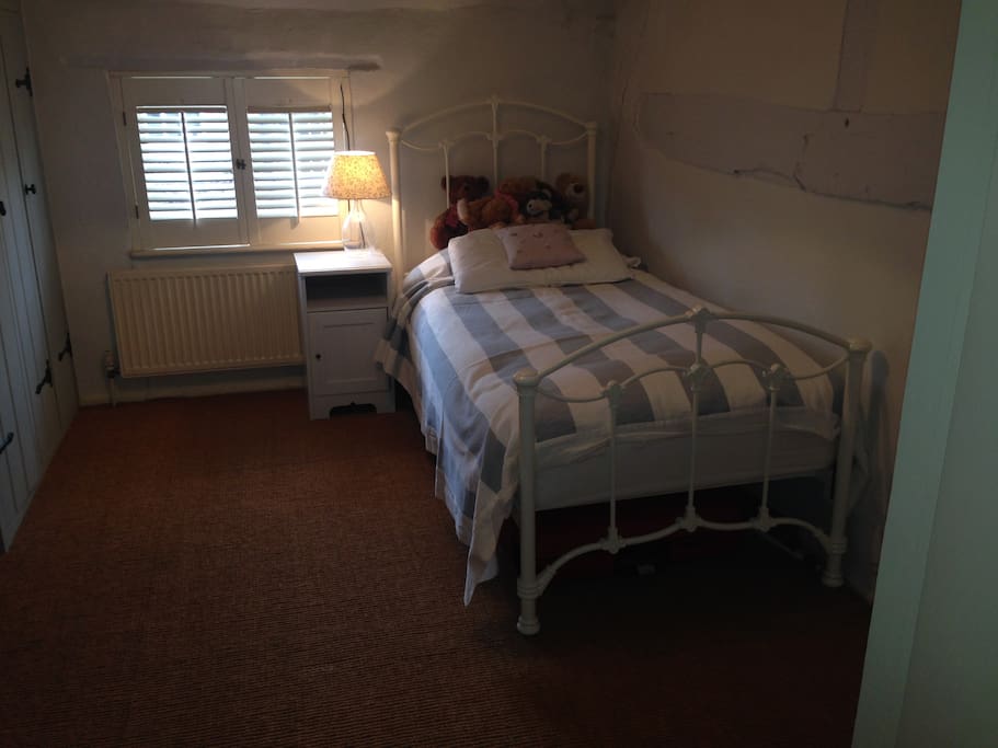 View of the bed.