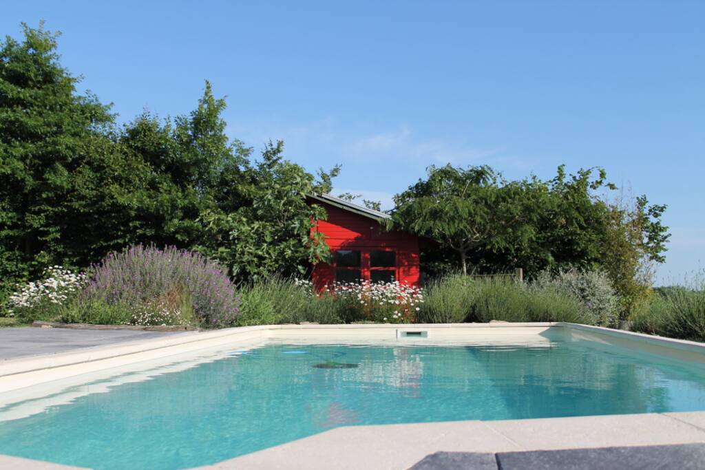 piscine au sel chauffée au solaire