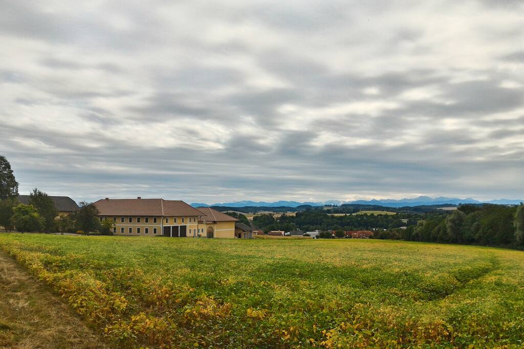 Hof im Herbst