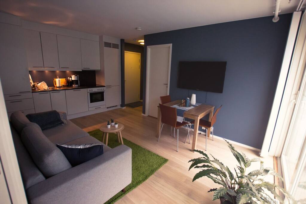 Kitchen and living room
