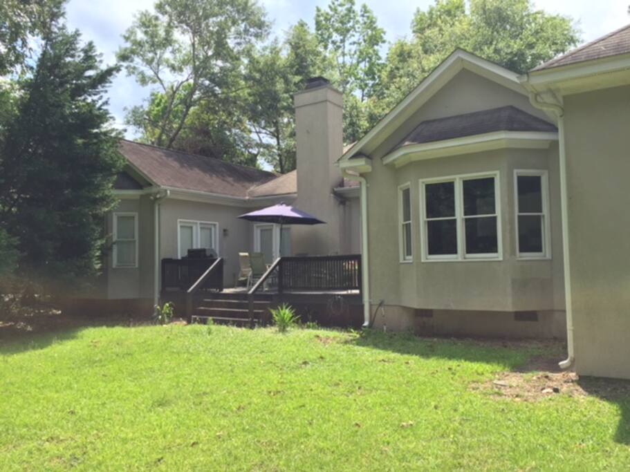 The back yard