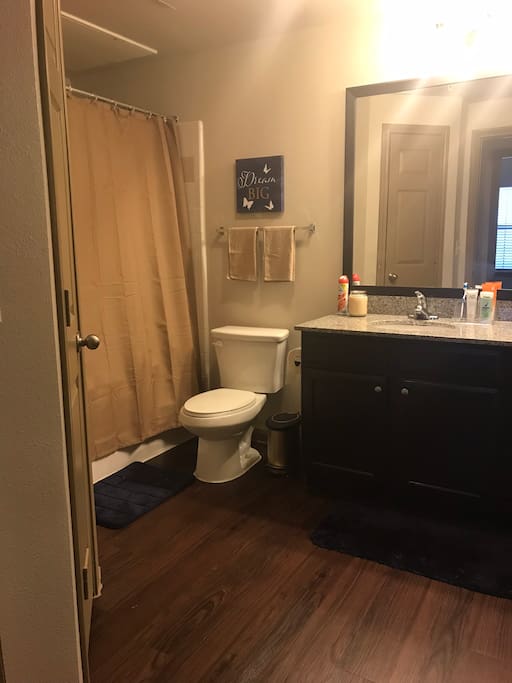 Spacious bathroom