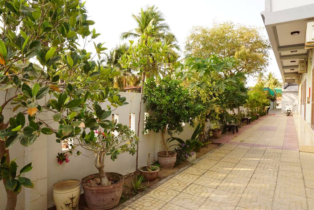 Entrance to rooms