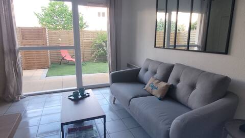 Accommodation with private garden and pool