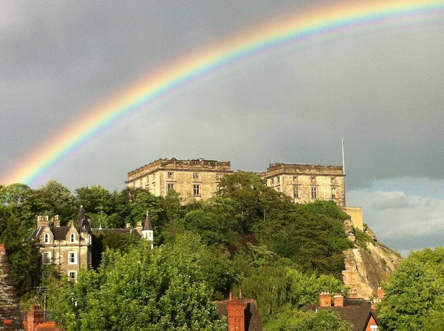 Nottingham Castle from house