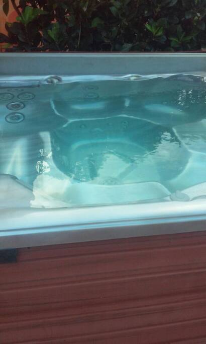 relaxation in a jacuzzi