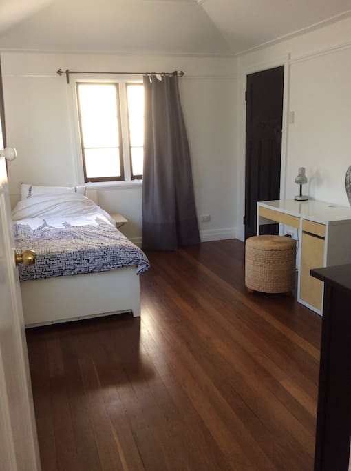 This is the single room. a private bathroom can be requested.