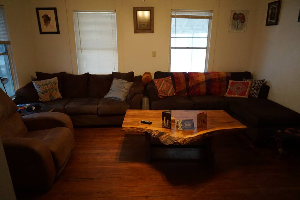 Large Living Room with TV