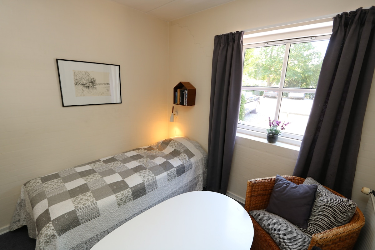 Second bedroom.  Possibility for two separate beds.  New 2018 Tempur madress.