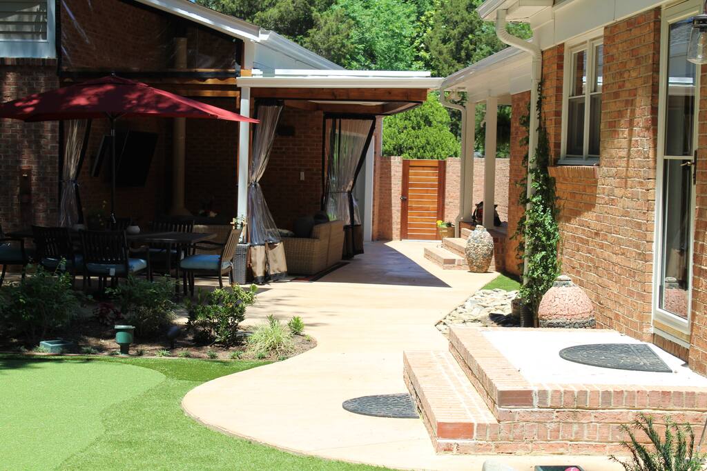 Private back yard