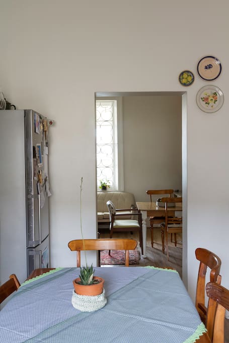 Kitchen into the lounge