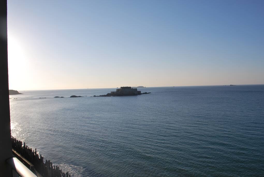 Vue a gauche du balcon
