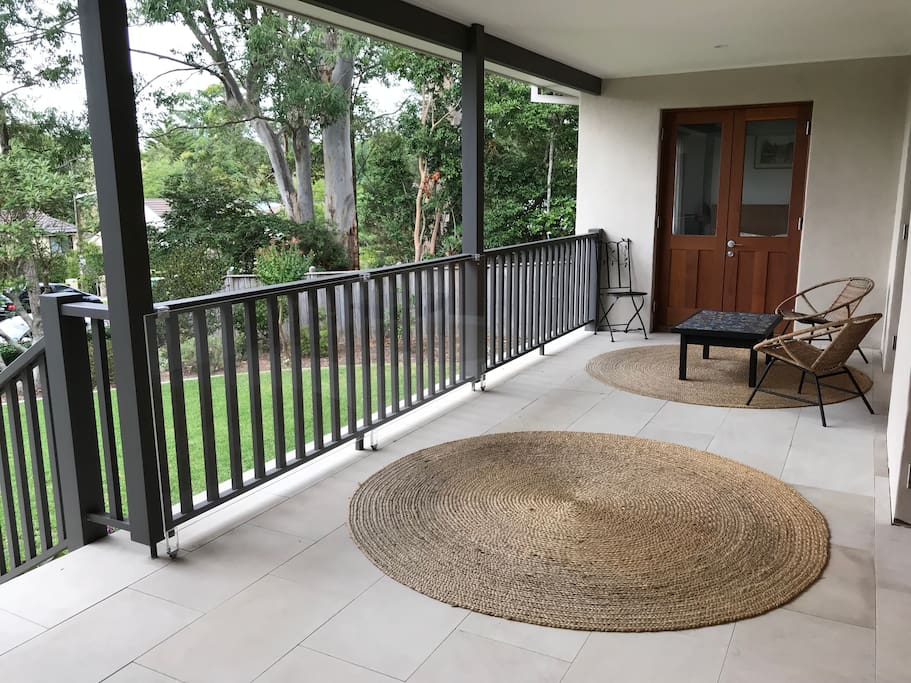 Private entrance and exclusive outdoor seating