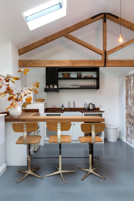 Great light from windows and skylights