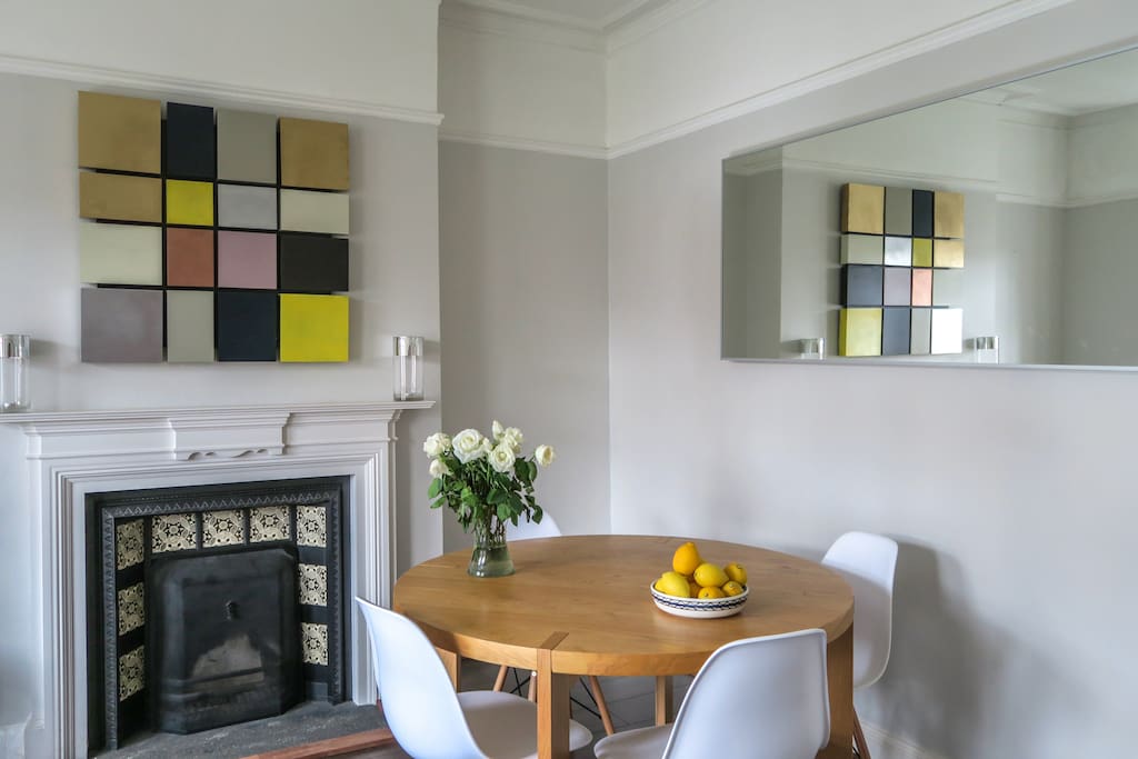 Lounge with dining area.