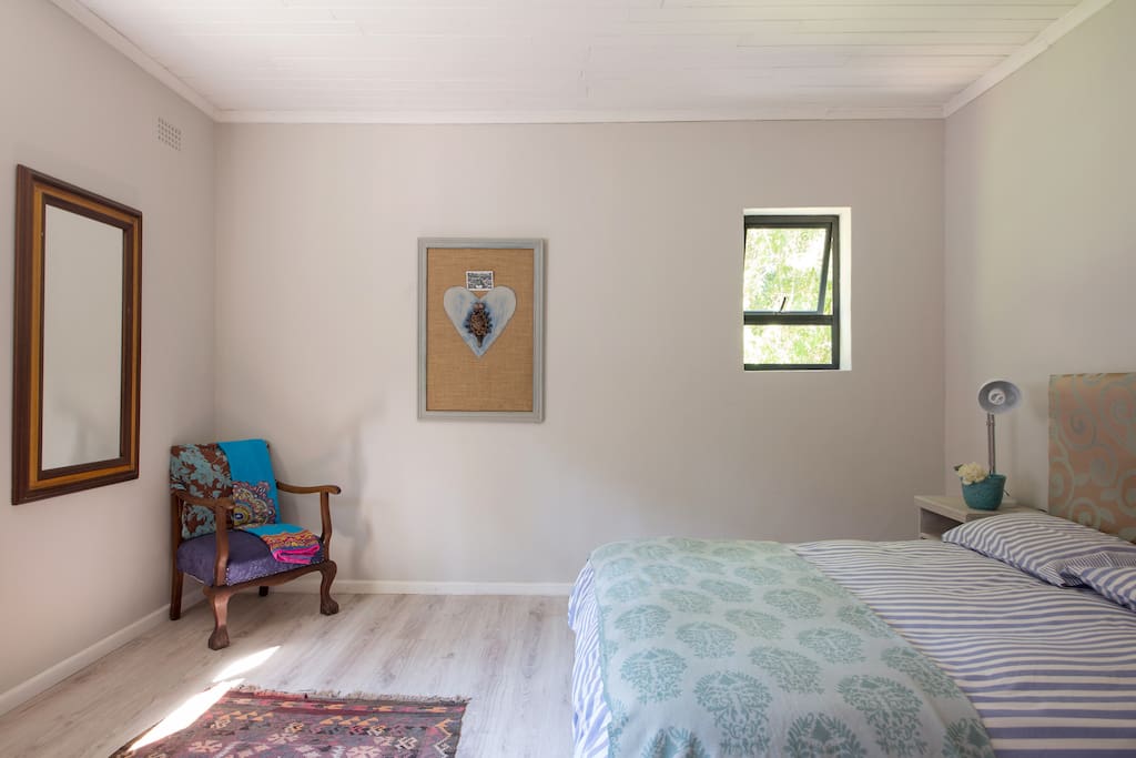 Large airy bedroom with tea and coffee making facilities