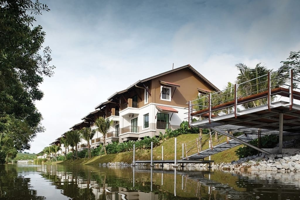 My house facing the canal