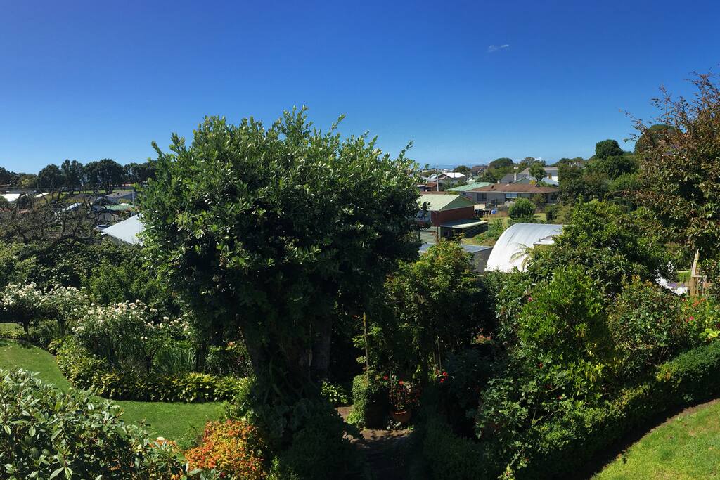 View from house over city