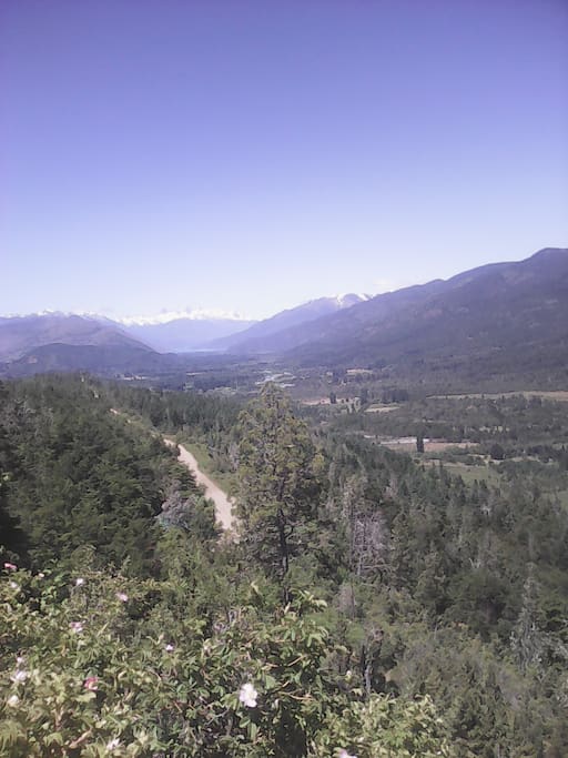 Valle del rio azul desde el Mirador