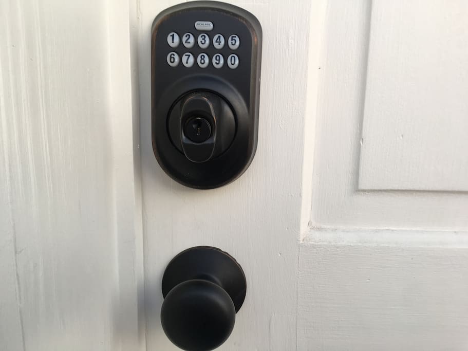 Numbered deadbolt lock -- don't have to worry about losing keys