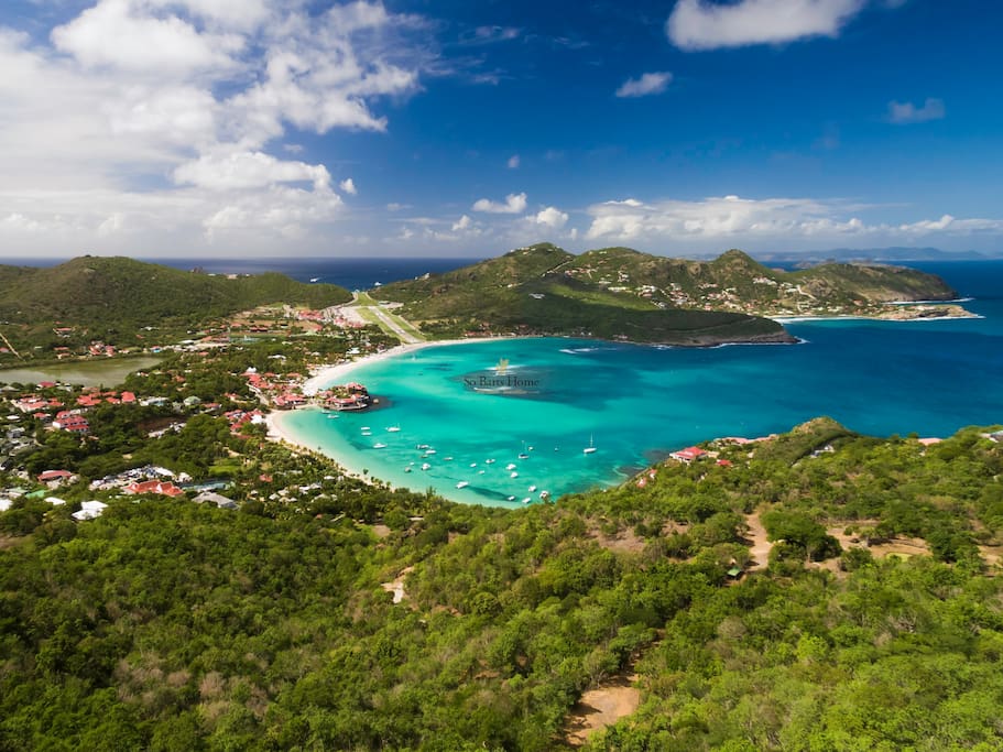 St Jean Bay and Airport