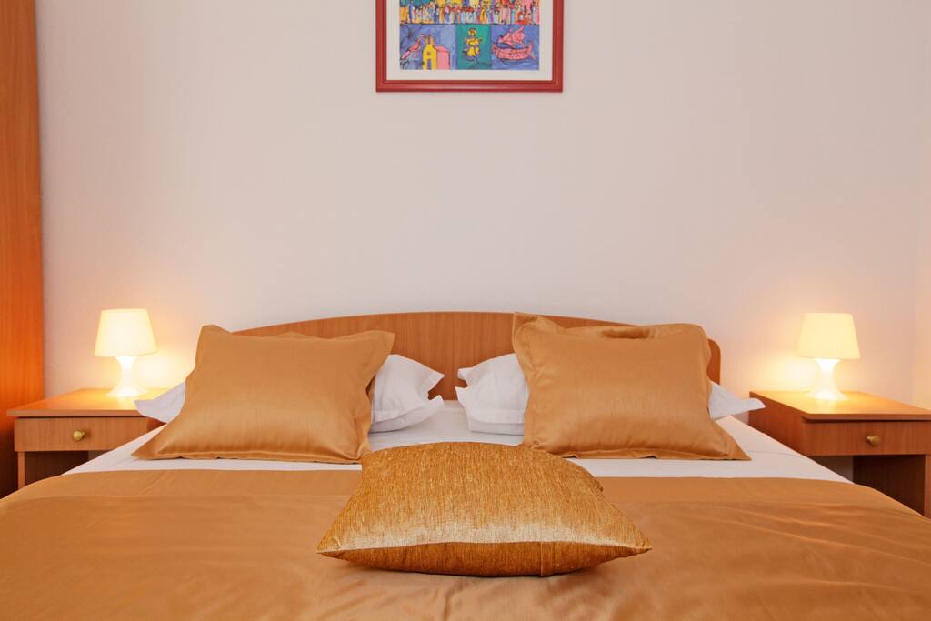 master bedroom with double bed