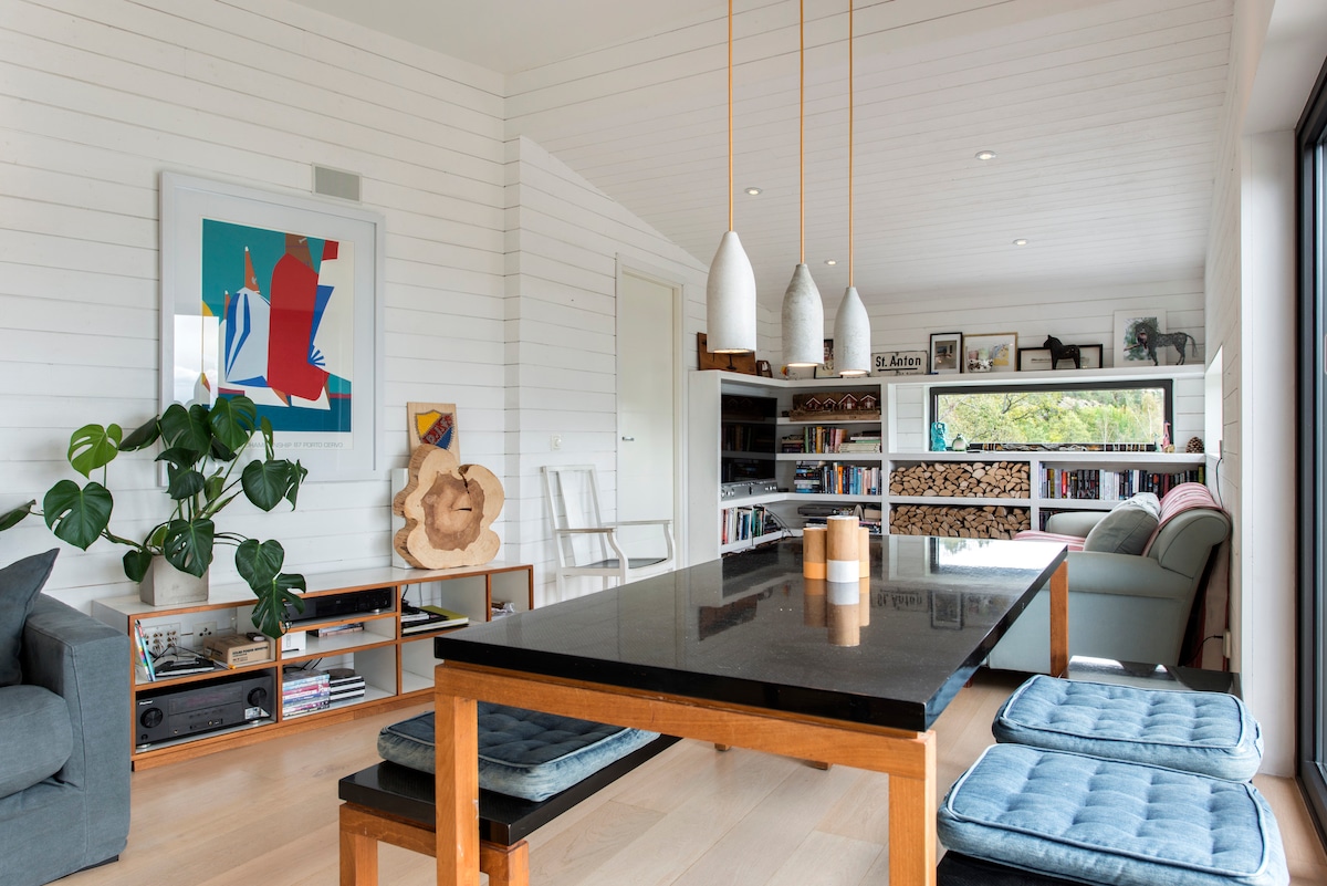 Modern design villa by the sea with private beach