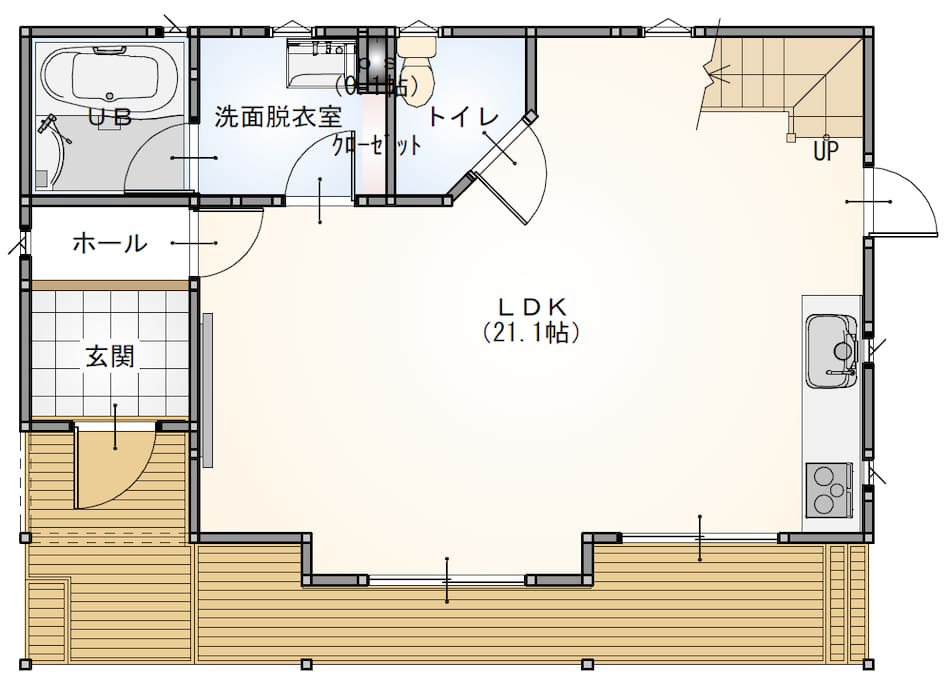 1st Floor with open design