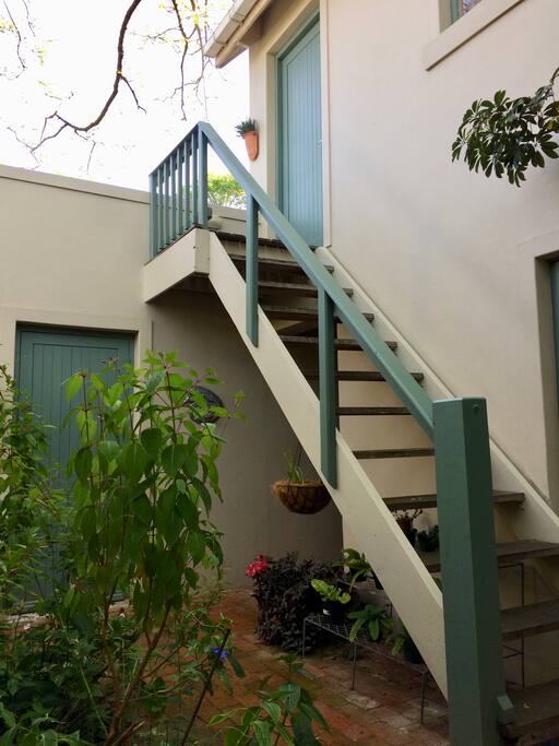 This is the entrance off the courtyard