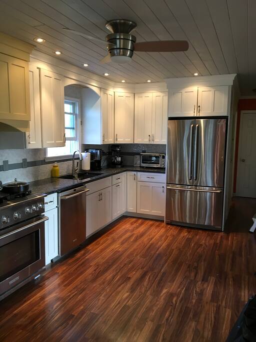Fully stocked kitchen