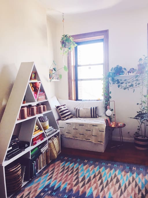 living room reading nook