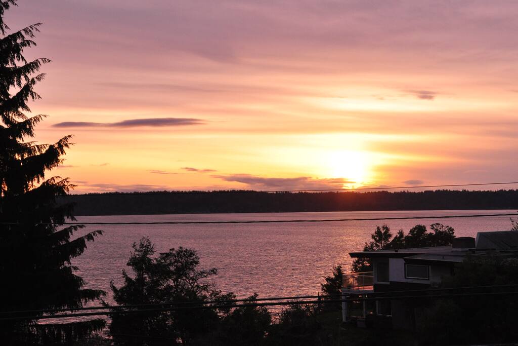 Puget Sound sunset view
