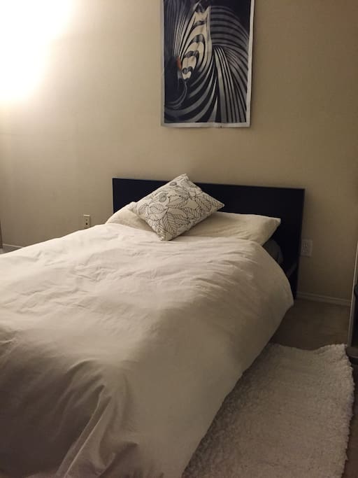 Comfortable full size bed