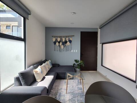 Top Airbnb: Modern apartment / Pool & Terrace Mérida Norte. in San Antonio Cucul