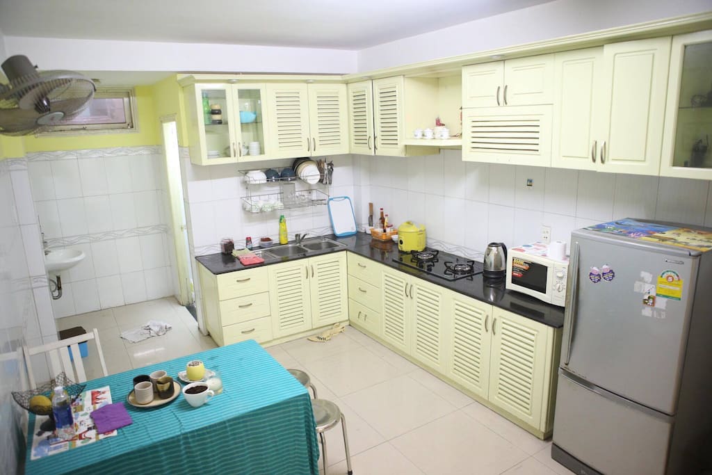 inside the kitchen