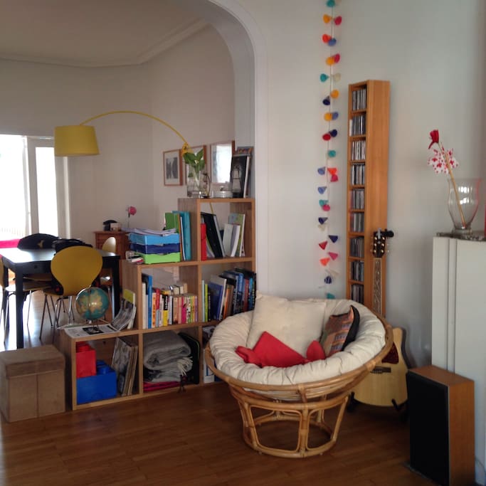 Le salon - coin lecture