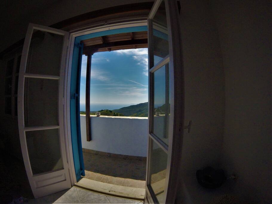 Balcony view from the bedroom