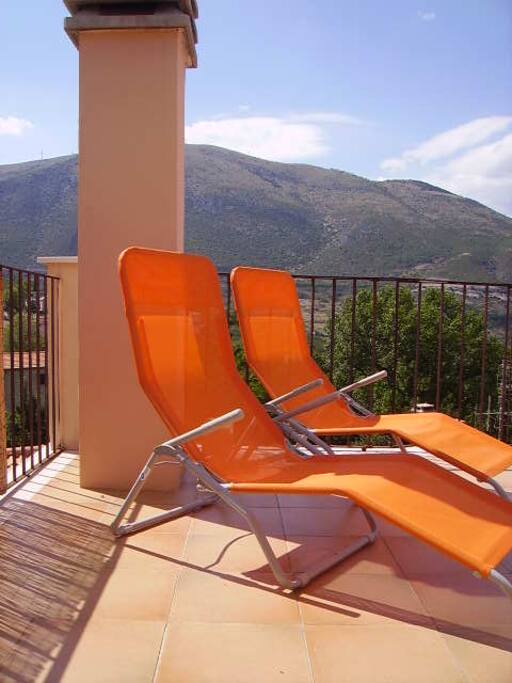 Relax on the superb roof terrace with 360 degree view
