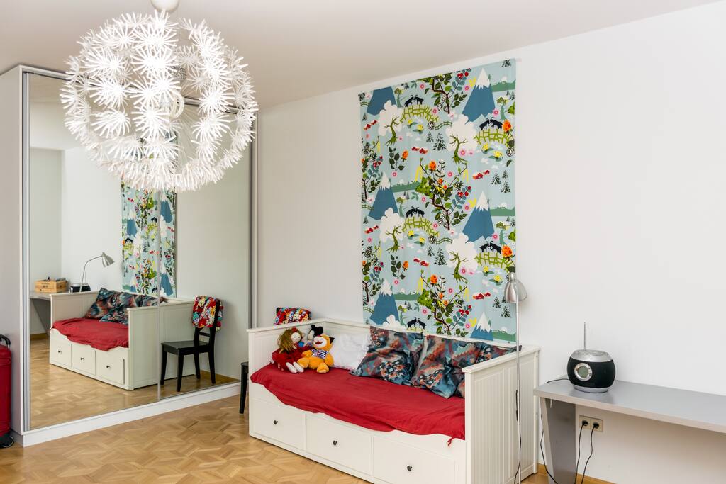 Smaller bedroom with a double bed