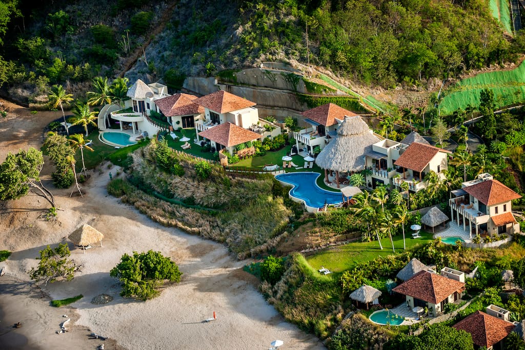 Aerial of Villa grounds