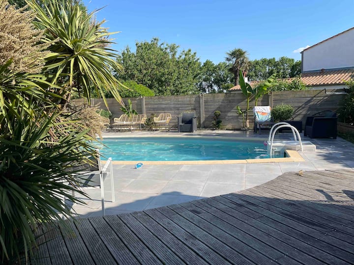 Belle Maison Calme Avec Piscine - La Rochelle