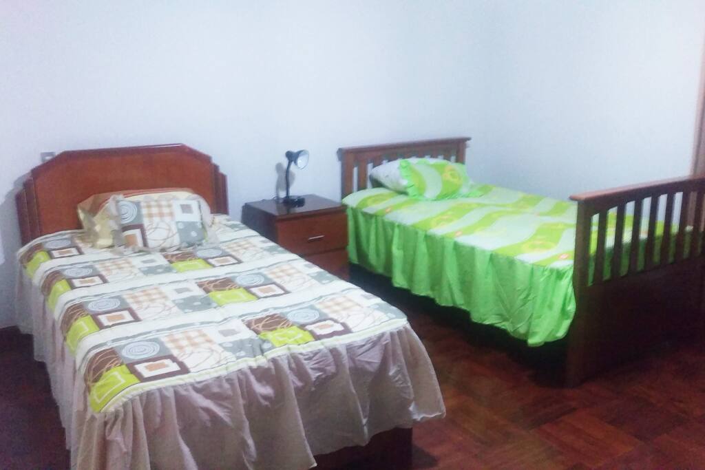 Habitación doble 2do piso - 1.5 plazas (Baño Privado)