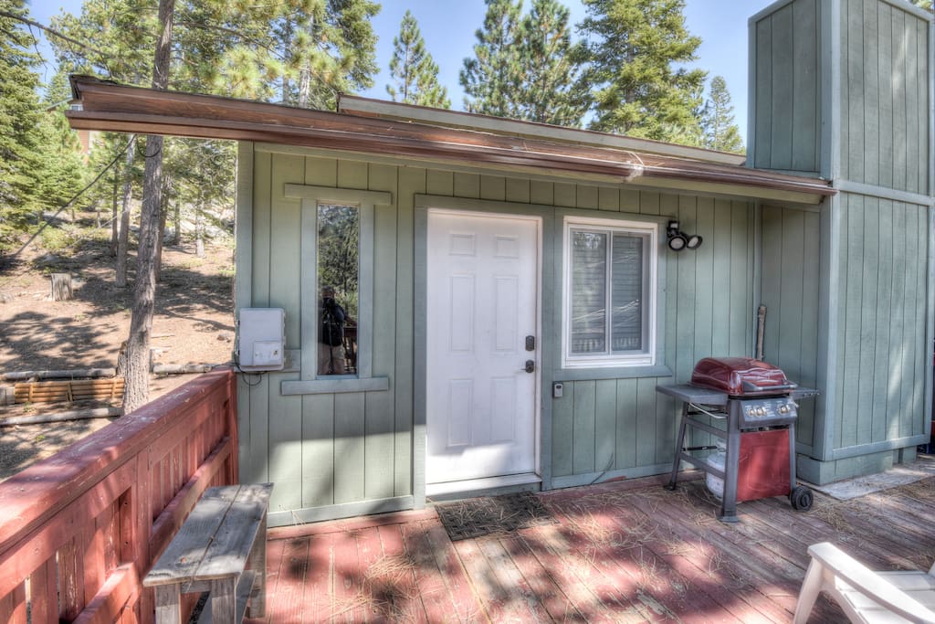 Front door and patio