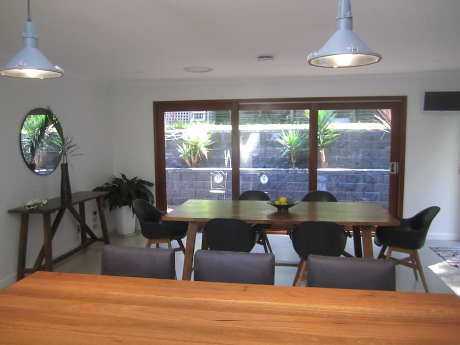 Open plan Kitchen and Dining area
