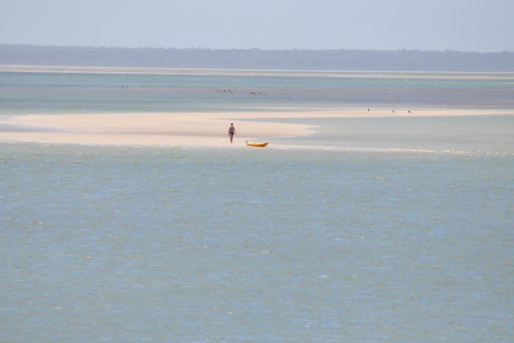 white sandy beaches