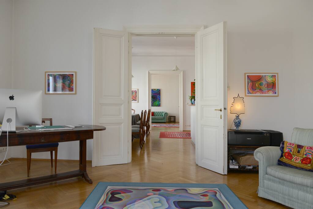 sitting room looking direction kitchen diner and bedroom 2