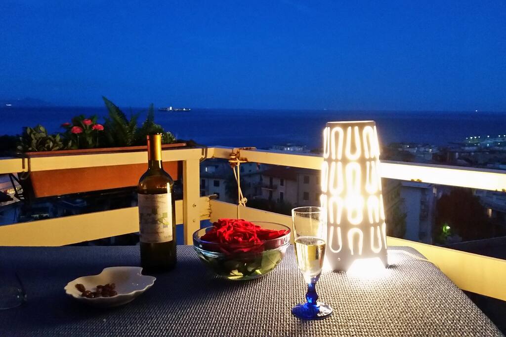 Abendstimmung auf der Terrasse