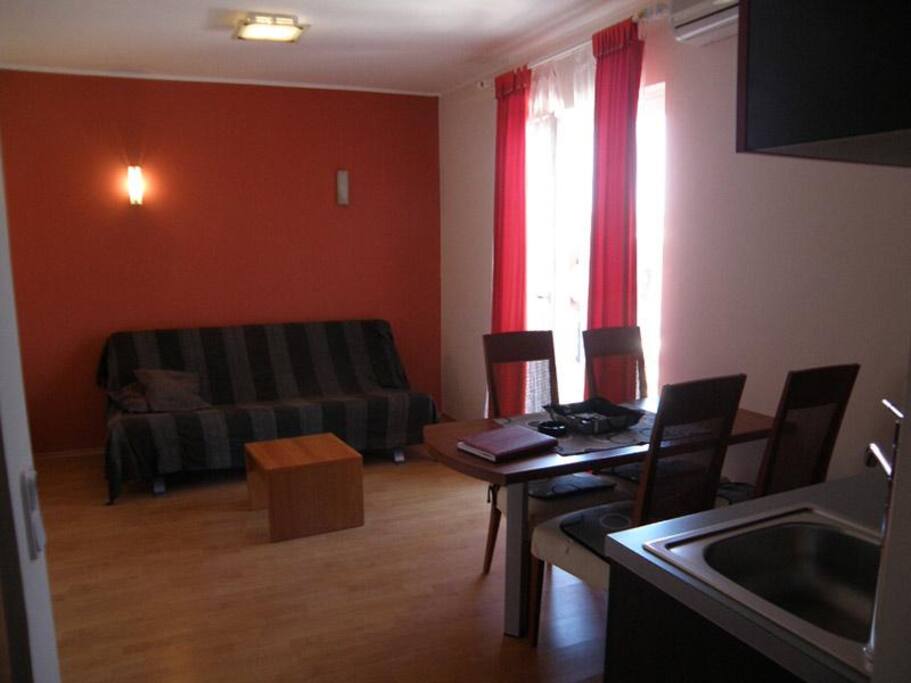 Living room and dinning room